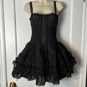 Black Gothic Lolita Dress size SMALL